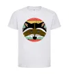 Детская футболка Round racoon Белый фото