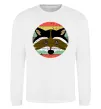 Свитшот Round racoon Белый фото