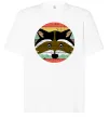 Футболка Оверсайз Round racoon Белый фото