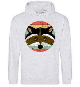 Мужская толстовка (худи) Round racoon