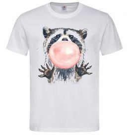 Мужская футболка Bubblegum racoon