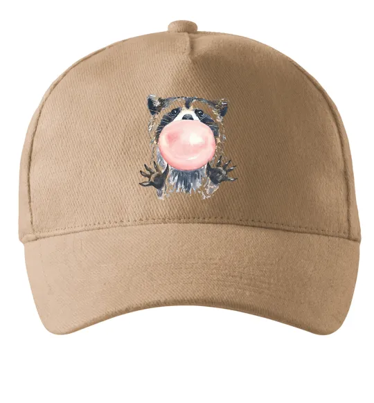 Кепка Bubblegum racoon Песочный фото