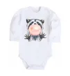 Дитячий бодік Bubblegum racoon Білий фото