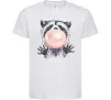 Дитяча футболка Bubblegum racoon Білий фото