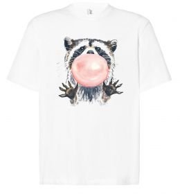 Футболка Оверсайз Bubblegum racoon