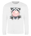 Свитшот Bubblegum racoon Белый фото