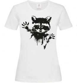 Женская футболка Лапки єнота Женская футболка Лапки єнота