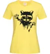 Жіноча футболка Лапки єнота Лимонний Жіноча футболка Лапки єнота Лимонний фото