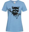 Жіноча футболка Лапки єнота Блакитний Жіноча футболка Лапки єнота Блакитний фото