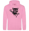 Женская толстовка (худи) Лапки єнота Розовый фото