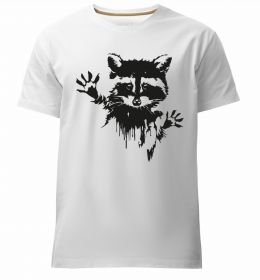 Мужская премиум футболка Лапки єнота Мужская премиум футболка Лапки єнота