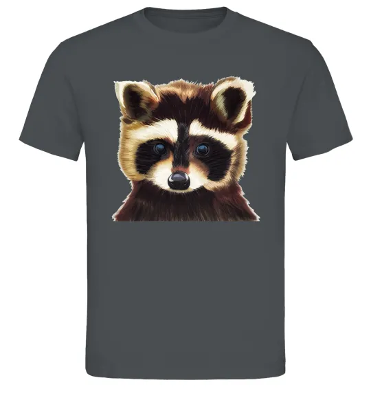 Мужская футболка Коричневий єнот Графит фото