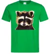 Мужская футболка Коричневий єнот Зеленый фото