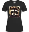 Женская футболка Коричневий єнот Черный Женская футболка Коричневий єнот Черный фото