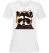 Женская футболка Коричневий єнот Белый Женская футболка Коричневий єнот Белый фото