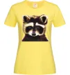 Женская футболка Коричневий єнот Лимонный Женская футболка Коричневий єнот Лимонный фото