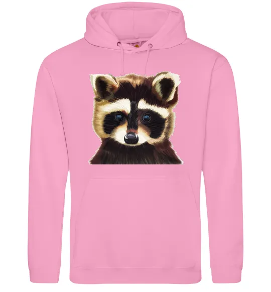 Чоловіча толстовка (худі) Коричневий єнот Рожевий фото