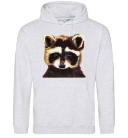 Чоловіча толстовка (худі) Коричневий єнот Чоловіча толстовка (худі) Коричневий єнот