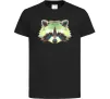 Детская футболка Єнот зелений Черный Детская футболка Єнот зелений Черный фото