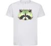Детская футболка Єнот зелений Белый Детская футболка Єнот зелений Белый фото