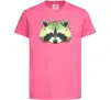 Детская футболка Єнот зелений Ярко-розовый Детская футболка Єнот зелений Ярко-розовый фото
