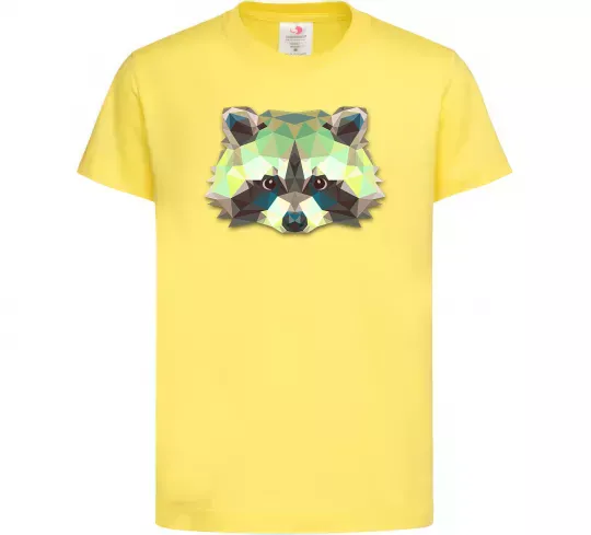 Детская футболка Єнот зелений Лимонный фото