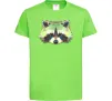 Детская футболка Єнот зелений Лаймовый Детская футболка Єнот зелений Лаймовый фото