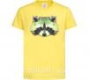 Детская футболка Енот зеленый Лимонный фото