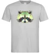 Мужская футболка Єнот зелений Серый Мужская футболка Єнот зелений Серый фото