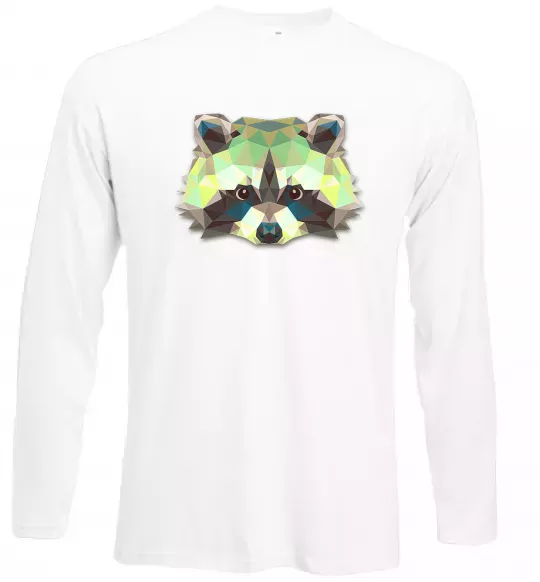 Лонгслив Єнот зелений Белый фото