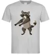 Чоловіча футболка Єнот танцює Сірий Чоловіча футболка Єнот танцює Сірий фото