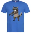 Чоловіча футболка Єнот танцює Яскраво-синій Чоловіча футболка Єнот танцює Яскраво-синій фото