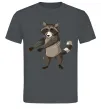 Чоловіча футболка Єнот танцює Графіт Чоловіча футболка Єнот танцює Графіт фото