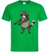 Чоловіча футболка Єнот танцює Зелений Чоловіча футболка Єнот танцює Зелений фото