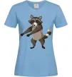 Женская футболка Єнот танцює Голубой Женская футболка Єнот танцює Голубой фото
