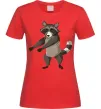 Женская футболка Єнот танцює Красный Женская футболка Єнот танцює Красный фото