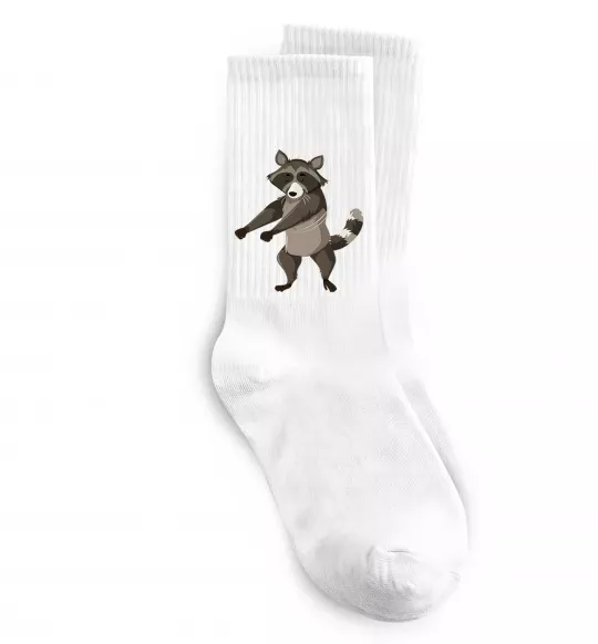 Носки Єнот танцює Белый фото