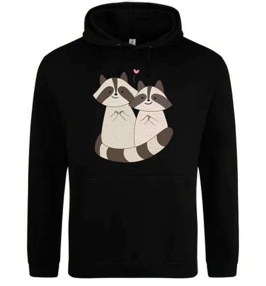 Мужская толстовка (худи) Два єноти Черный фото