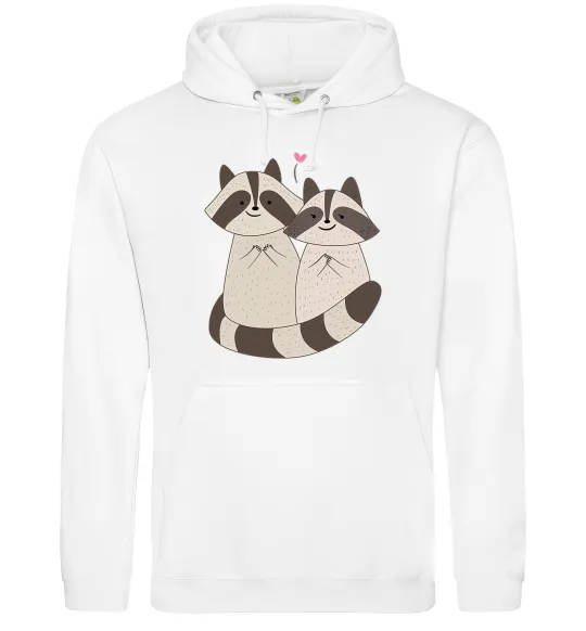 Мужская толстовка (худи) Два єноти Белый фото