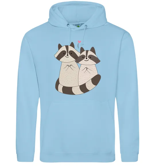 Мужская толстовка (худи) Два єноти Голубой фото