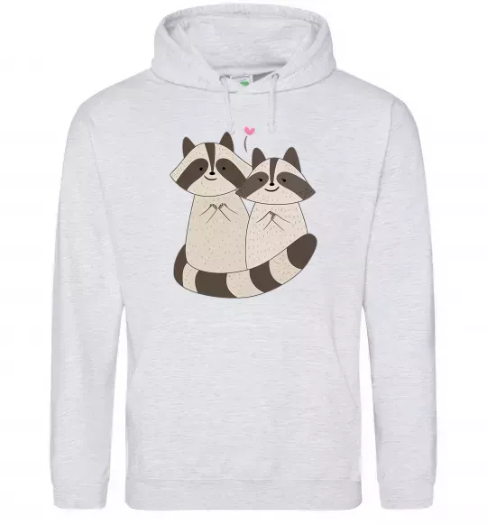 Жіноча толстовка (худі) Два єноти Сірий меланж фото