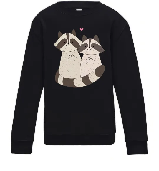 Детский Свитшот Два єноти Черный фото