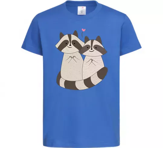 Детская футболка Два єноти Ярко-синий фото