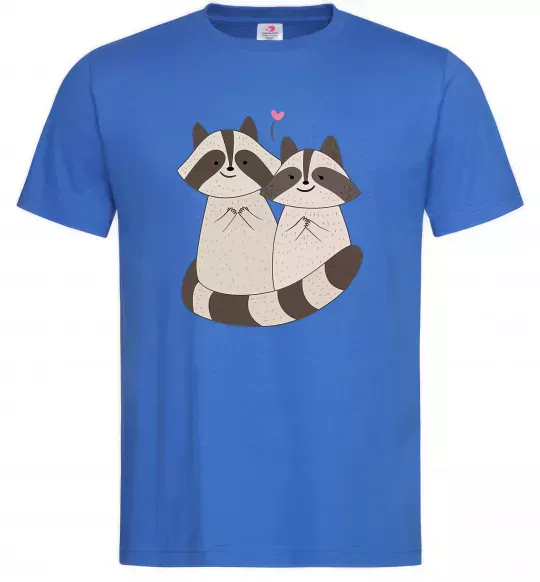 Мужская футболка Два єноти Ярко-синий фото