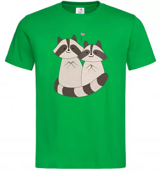 Мужская футболка Два єноти Зеленый фото