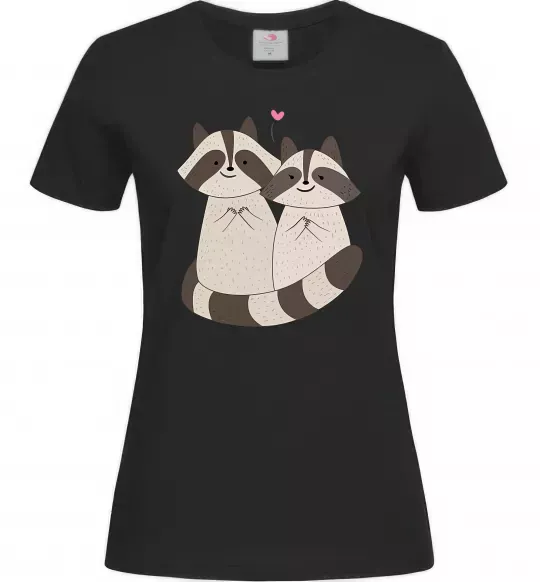 Жіноча футболка Два єноти Чорний фото