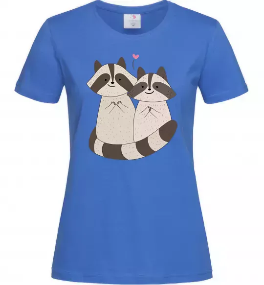 Жіноча футболка Два єноти Яскраво-синій фото