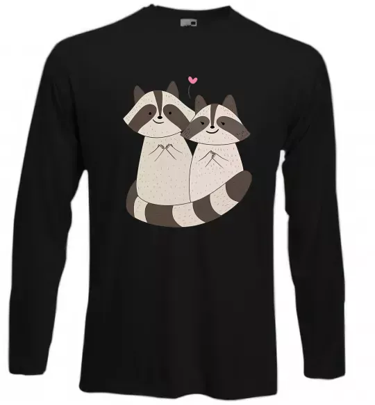 Лонгслив Два єноти Черный фото