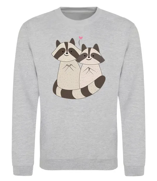 Світшот Два єноти Сірий меланж фото