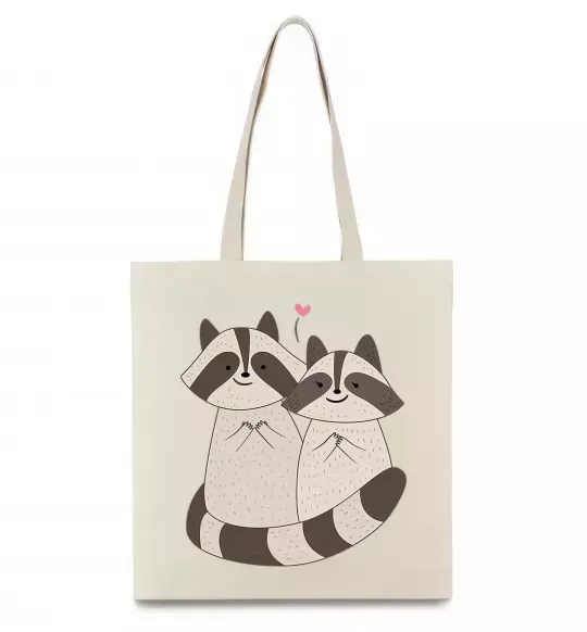 Еко-сумка Два єноти Бежевий фото